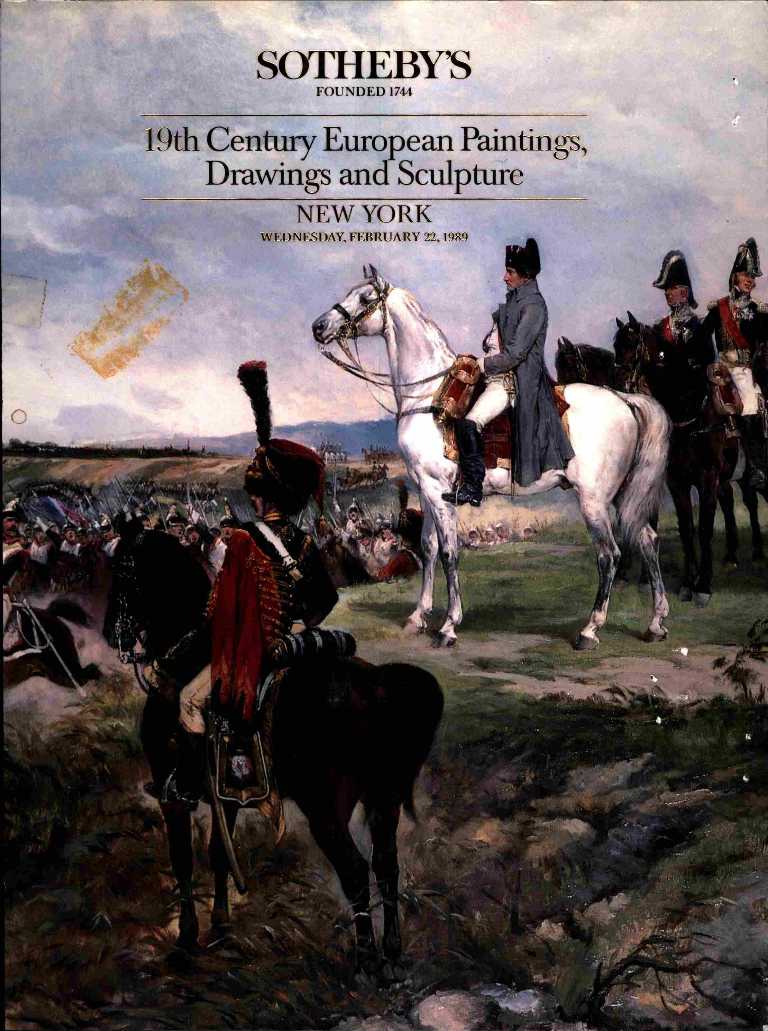 Sothebys February 1989 19th Century European Paintings, Drawings (Digital Only)