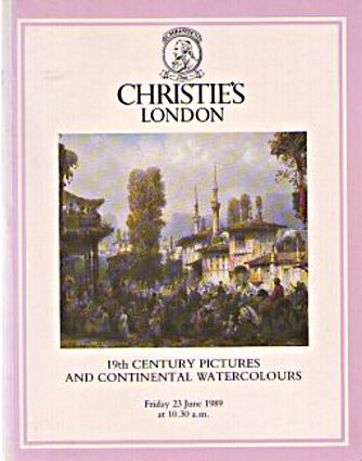 Christies June 1989 19th Century Pictures & Continental Watercol (Digital Only)