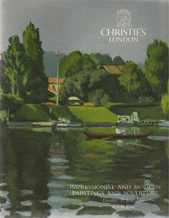 Christies June 1989 Impressionist and Modern Paintings and Sculp (Digital Only)