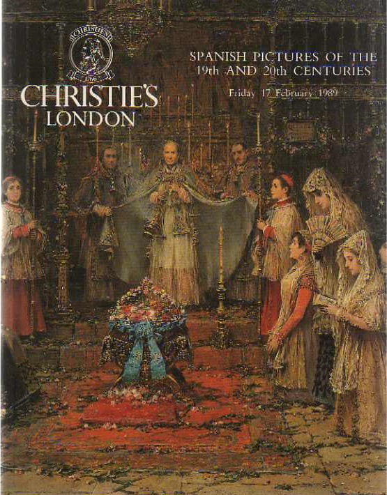 Christies February 1989 Spanish Pictures of the 19th & 20th cent (Digital Only)