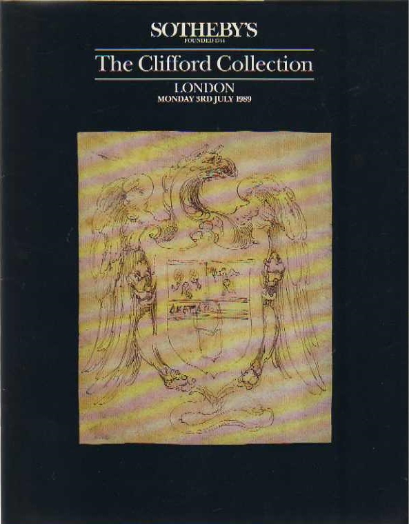 Sothebys July 1989 The Clifford Collection (Old Master Drawings) (Digital Only)