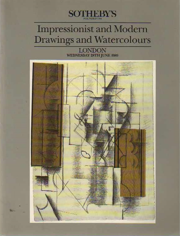 Sothebys June 1989 Impressionist & Modern Drawings and Watercolou (Digital Only