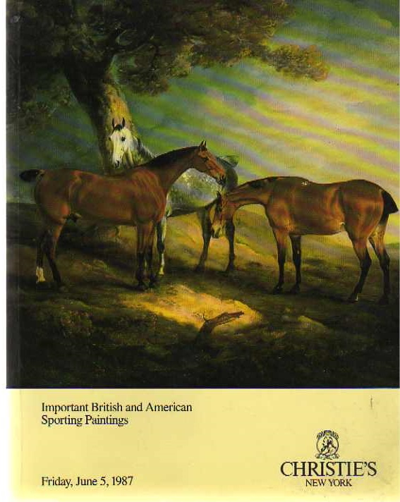 Christies June 1987 Important British & American Sporting Painti (Digital Only)