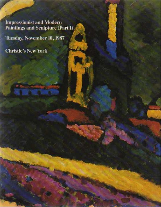 Christies November 1987 Impressionist and Modern Paintings and S (Digital Only)