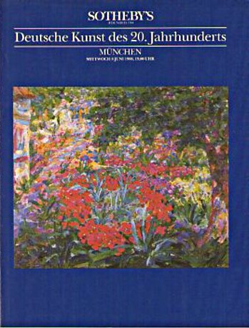 Sothebys June 1988 20th Century German Paintings (Digital Only)