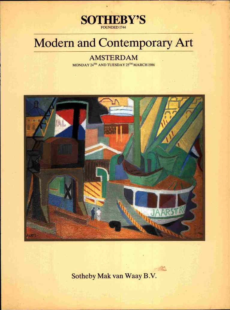 Sothebys March 1986 Modern & Contemporary Art (Digital Only)