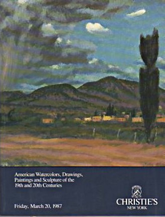 Christies March 1987 American Watercolors, Drawings, Paintings & (Digital Only)