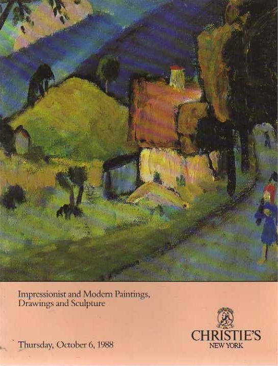 Christies October 1988 Impressionist & Modern Paintings, Drawing (Digital Only)