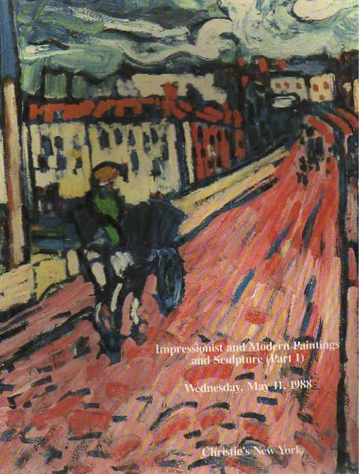 Christies May 1988 Impressionist & Modern Paintings and Sculptur (Digital Only)