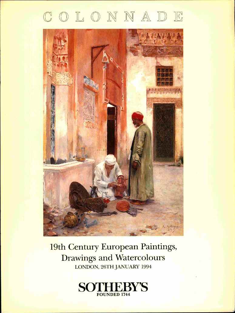 Sothebys January 1994 19th Century European Paintings, Watercolou (Digital Only