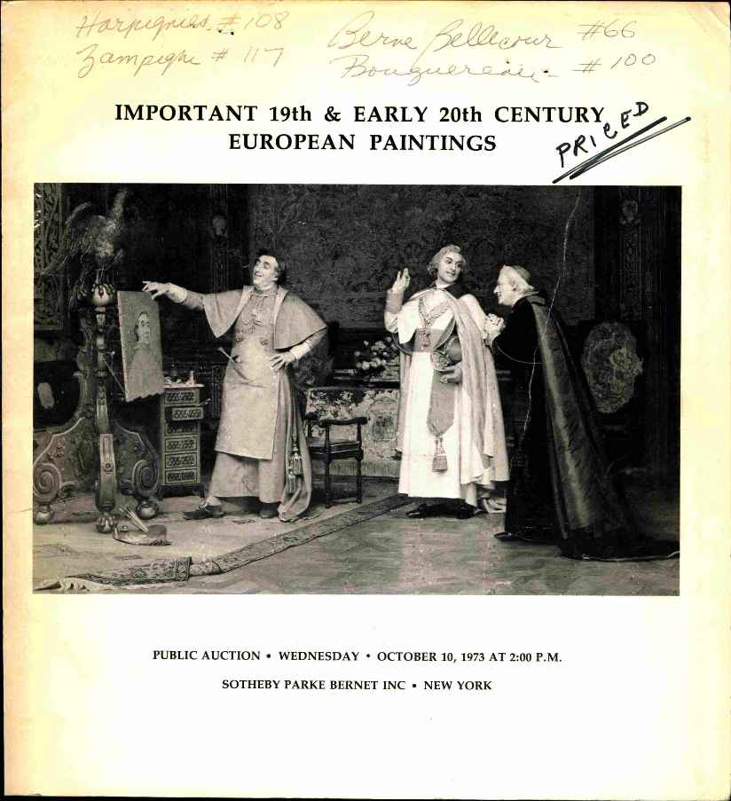 Sothebys October 1973 Important 19th & Early 20th Century Europ (Digital Only)