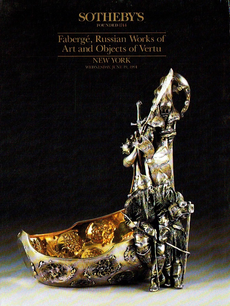 Sothebys June 1991 Faberge Russian Works of Art and Objects of Ve (Digital Only)