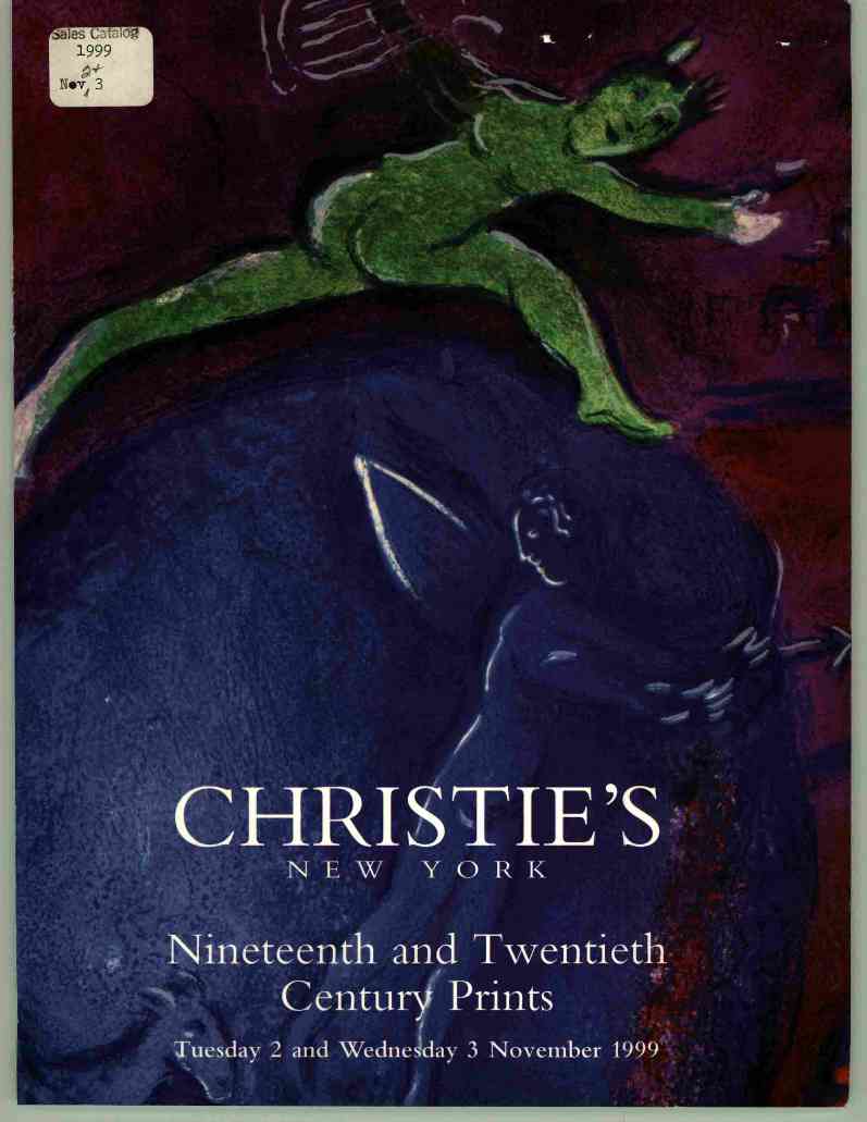 Christies November 1999 19th & 20th Century Prints (Digital Only)