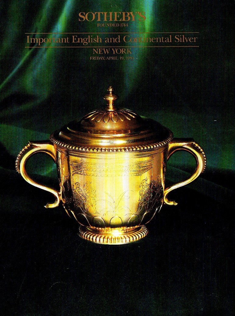 Sothebys April 1991 Important English and Continental Silver (Digital Only)