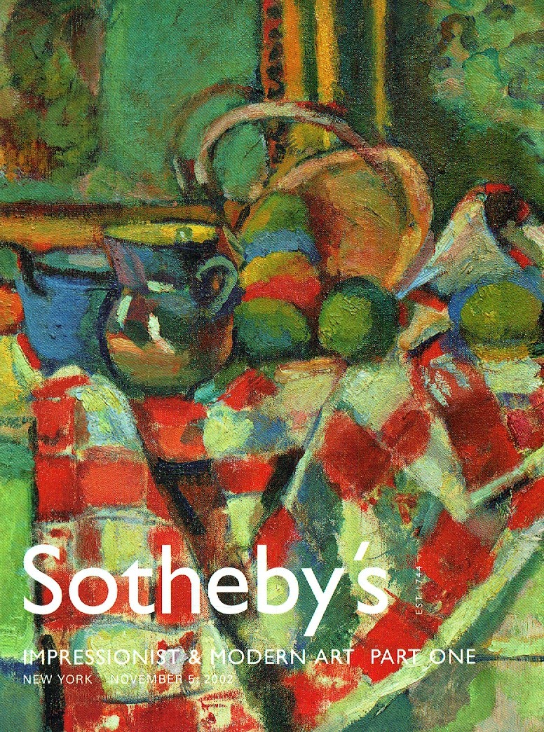 Sothebys November 2002 Impressionist & Modern Art, Part - 1 (Digital Only)