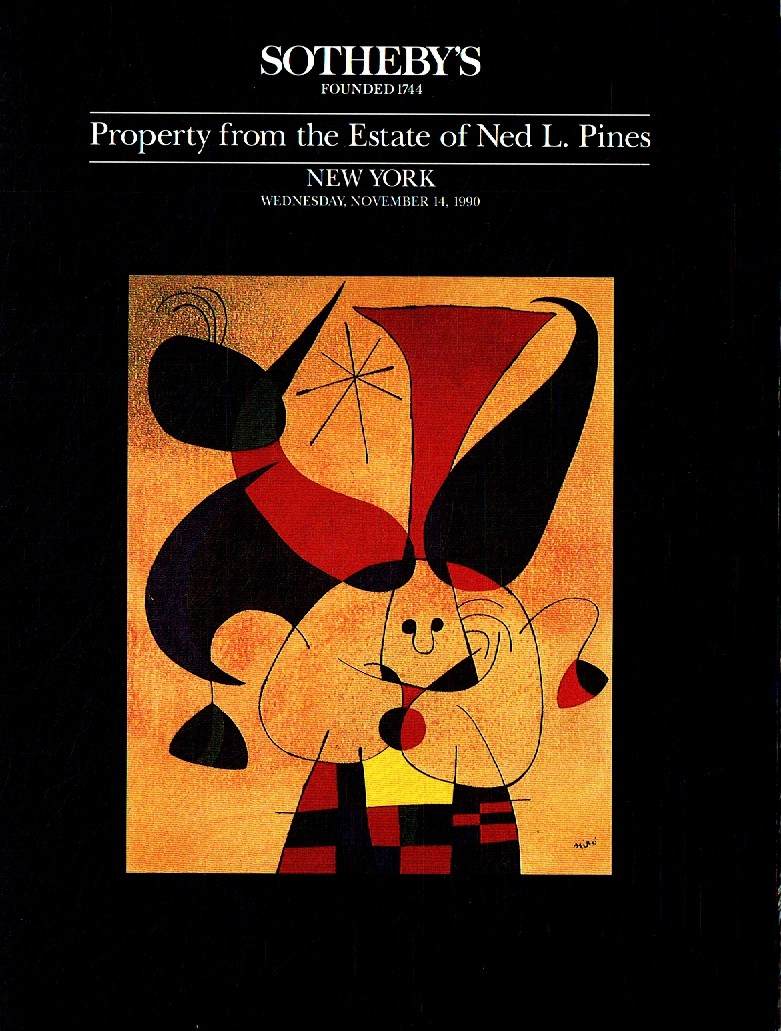 Sothebys November 1990 Property from the Estate of Ned L. Pine (Digital Only)