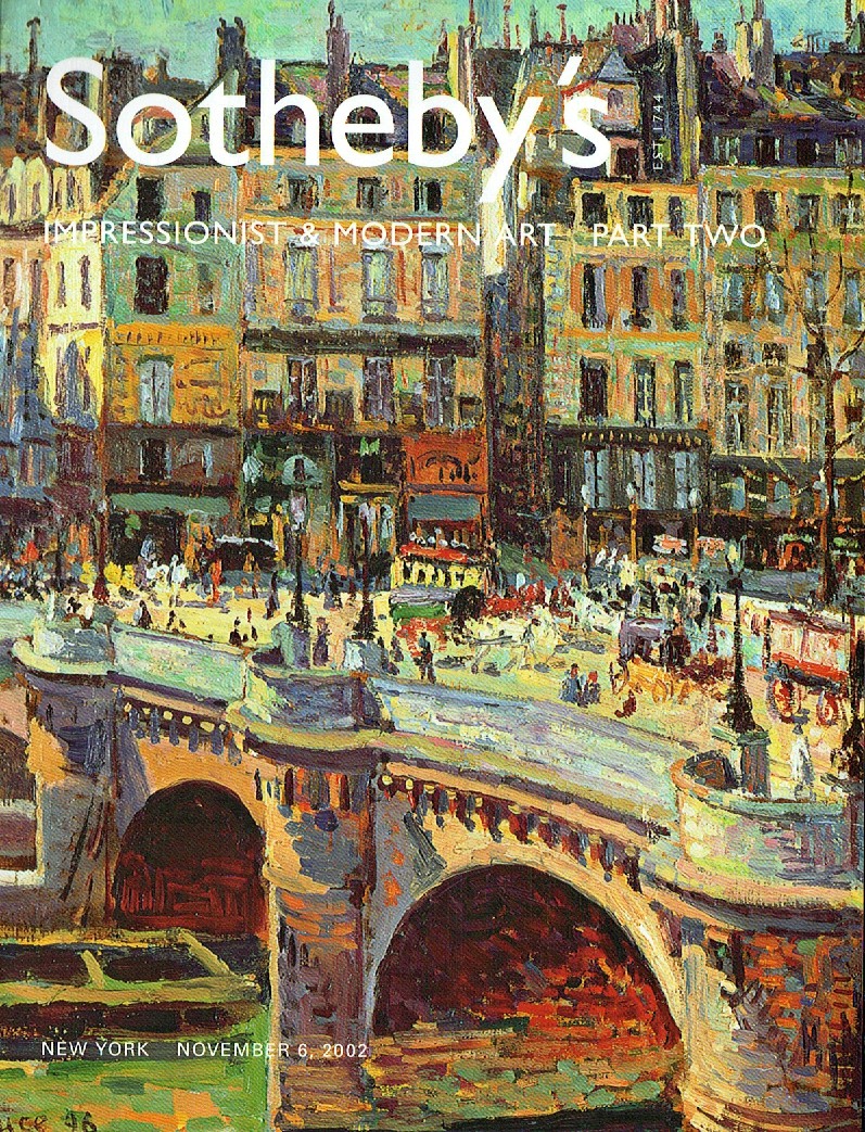 Sothebys November 2002 Impressionist & Modern Art Part Two (Digital Only)