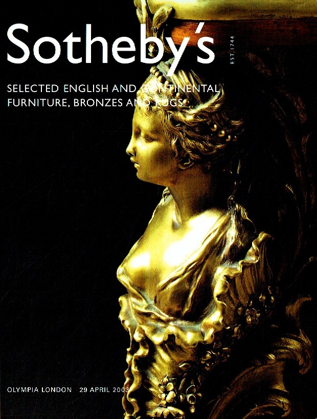 Sothebys April 2003 Selected English and Continental Furniture, B (Digital Only