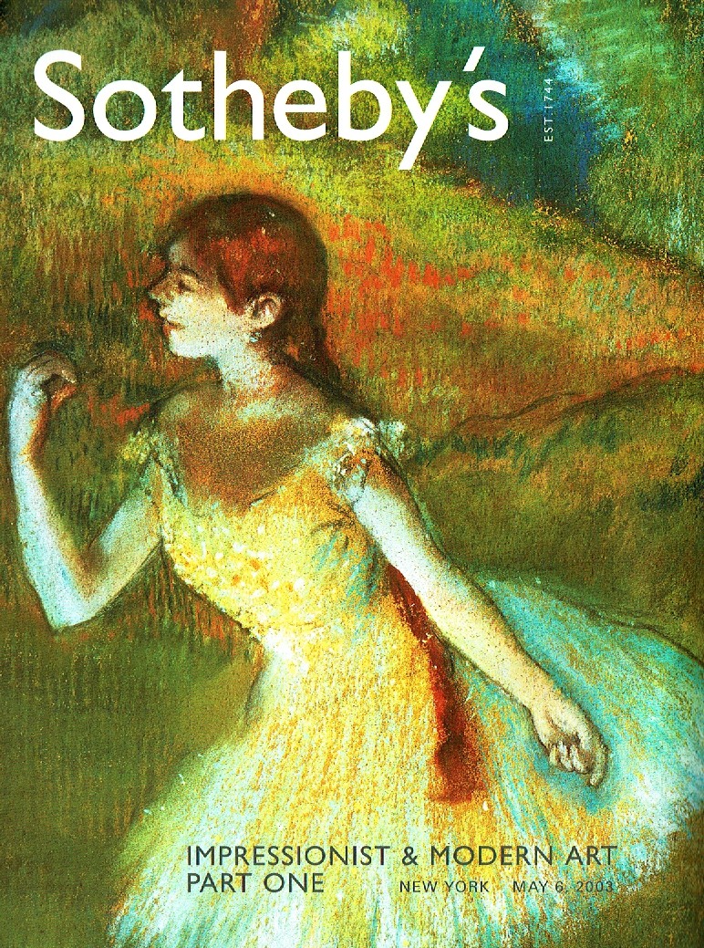 Sothebys May 2003 Impressionist and Modern Art Part One (Digital Only)