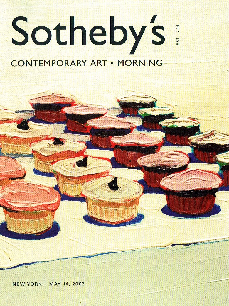 Sothebys May 2003 Contemporary Art - Morning (Digital Only)