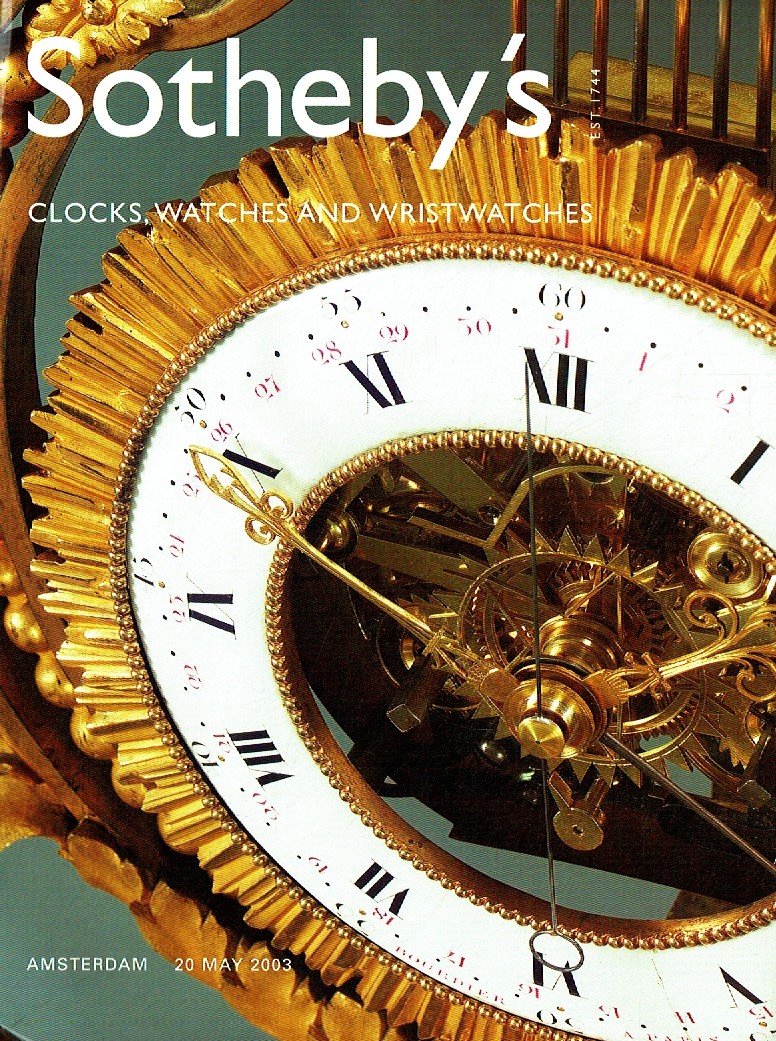 Sothebys May 2003 Clocks, Watches and Wristwatches (Digital Only)