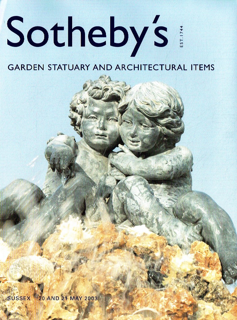 Sothebys May 2003 Garden Statuary & Architectural Items (Digital Only)