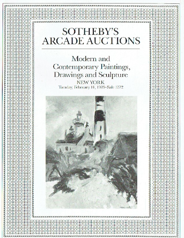 Sothebys February 1989 Modern & Contemporary Paintings, Drawings (Digital Only)