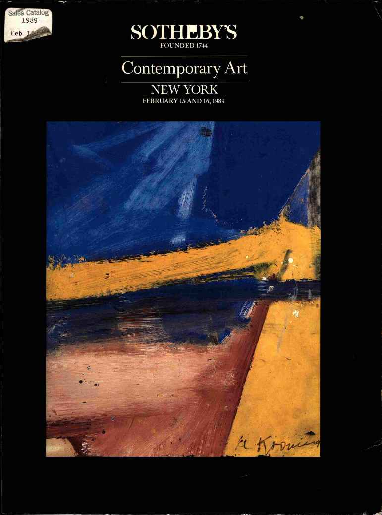 Sothebys February 1989 Contemporary Art (Digital Only)