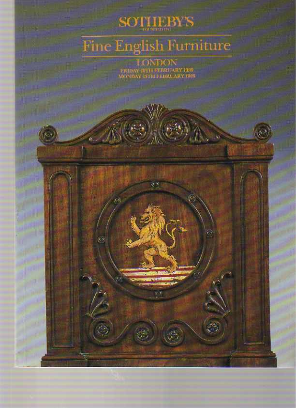 Sothebys February 1989 Fine English Furniture (Digital Only)