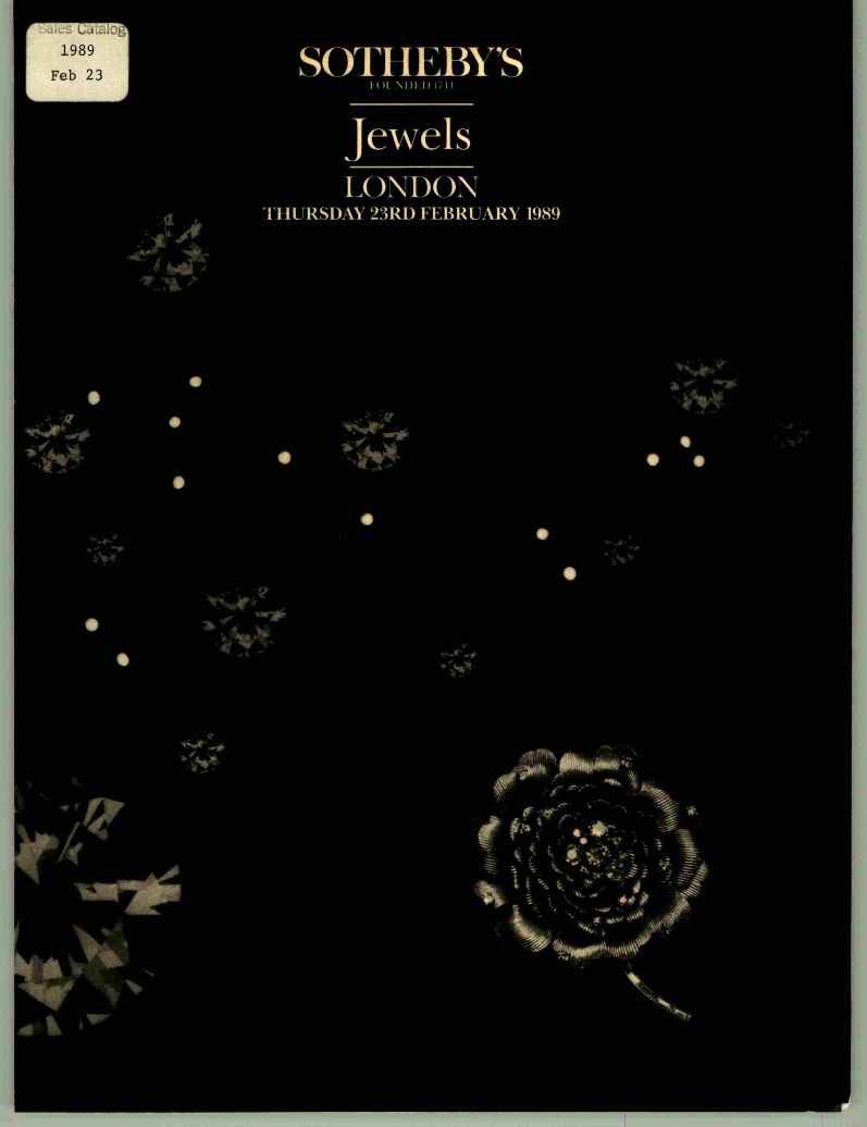 Sothebys February 1989 Jewels (Digital Only)