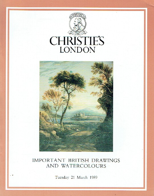 Christies March 1989 Important British Drawings & Watercolours (Digital Only)