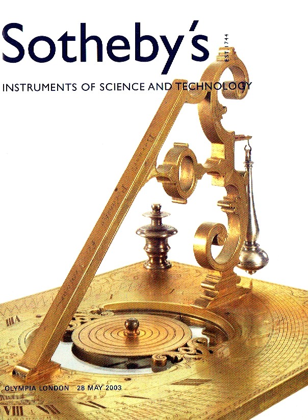 Sothebys May 2003 Instruments of Scientific & Technology (Digital Only)