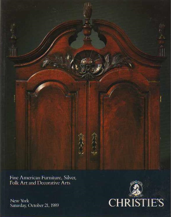 Christies October 1989 Fine American Furniture, Silver, Folk Art (Digital Only)