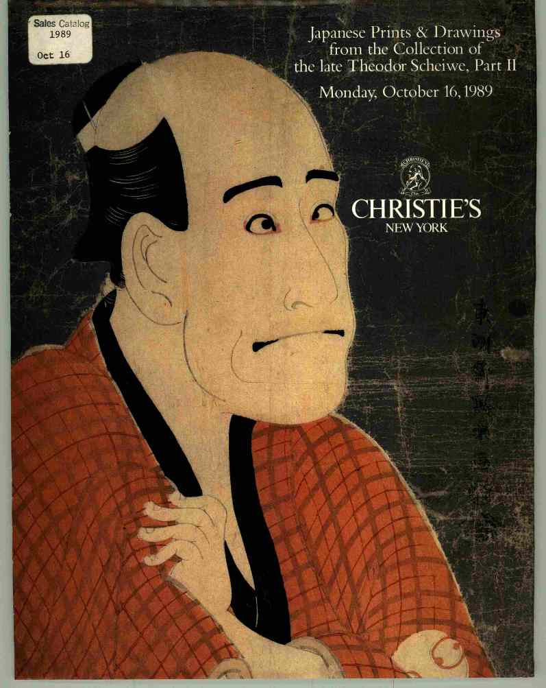 Christies October 1989 Japanese Prints & Drawings from the Colle (Digital Only)