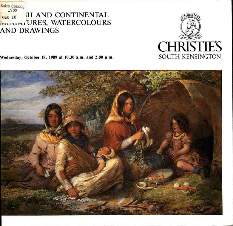 Christies October 1989 English and Continental Miniatures, Water (Digital Only)