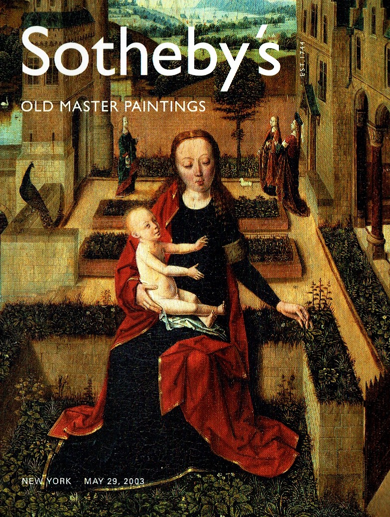 Sothebys 29th May 2003 Old Master Paintings (Digital Only)