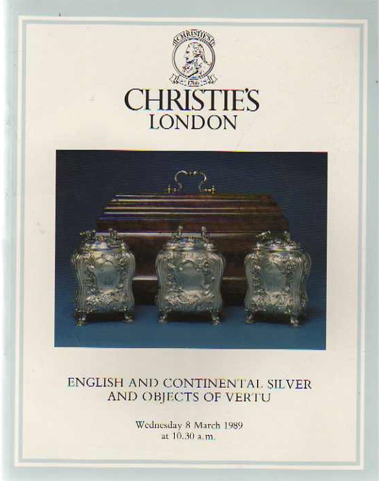 Christies March 1989 English & Continental silver and objects of (Digital Only)