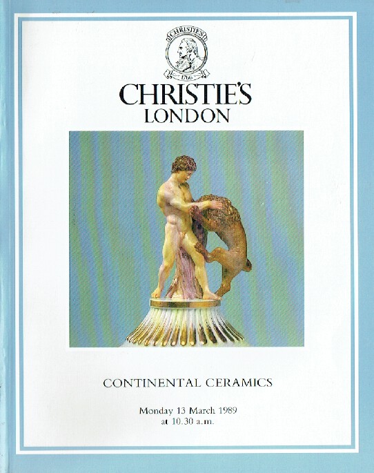 Christies March 1989 Continental Ceramics (Digital Only)