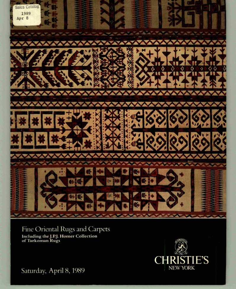 Christies April 1989 Fine Oriental Rugs and Carpets Including th (Digital Only)