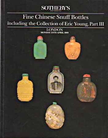 Sothebys April 1989 Fine Chinese Snuff Bottles including the Coll (Digital Only