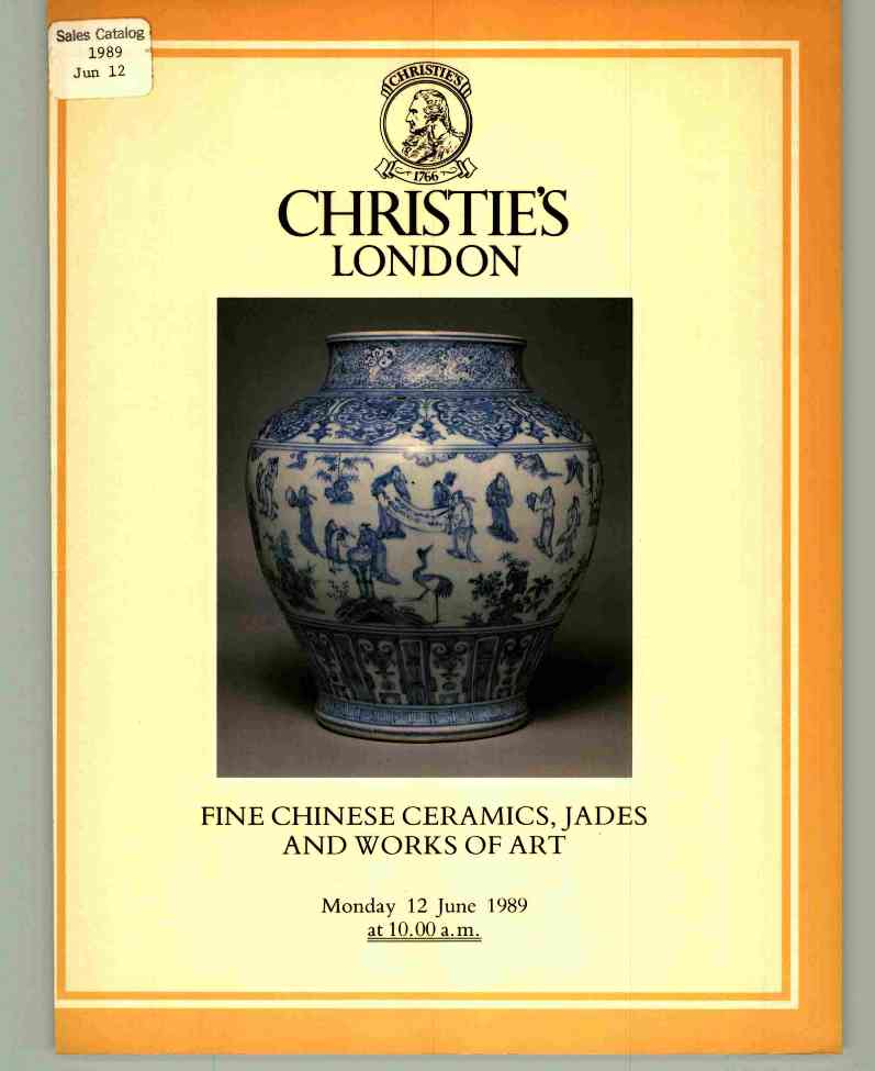 Christies June 1989 Fine Chinese Ceramics, Jades & Works of Art (Digital Only)