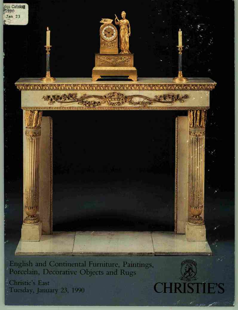 Christies January 1990 English & Continental Furniture, Painting (Digital Only)