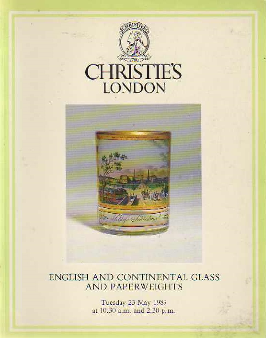 Christies May 1989 English & Continental Glass & Paperweights (Digital Only)