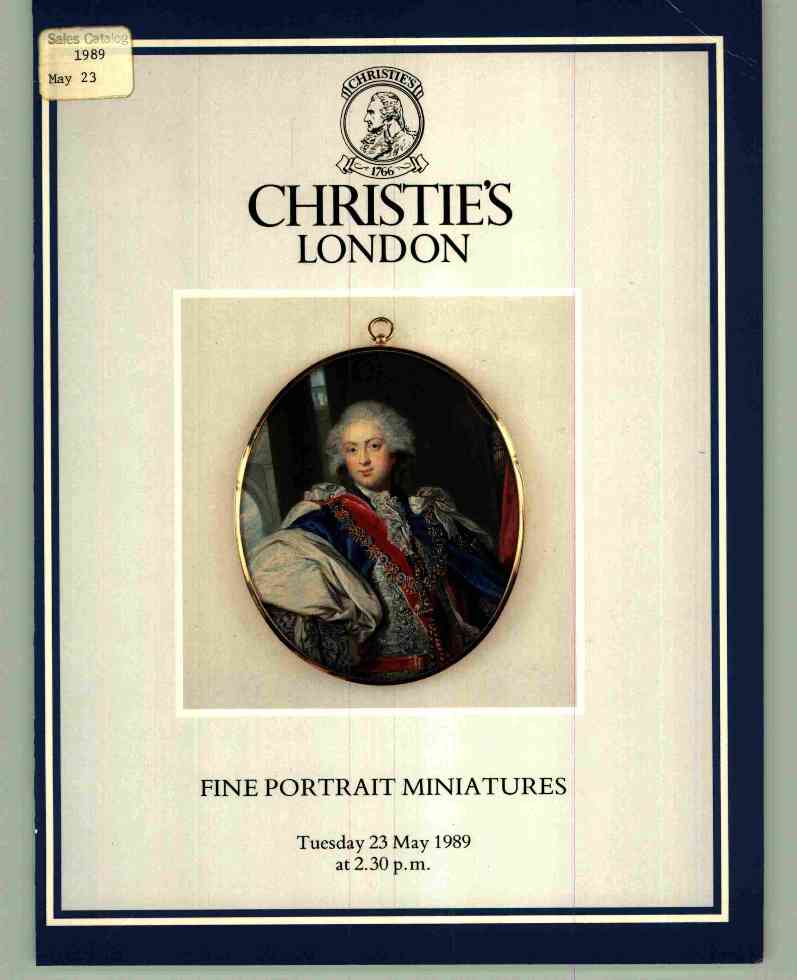 Christies May 1989 Fine Portrait Miniatures (Digital Only)