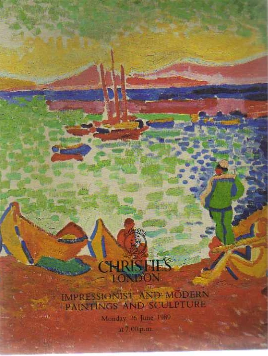 Christies June 1989 Impressionist and Modern Paintings and Sculp (Digital Only)