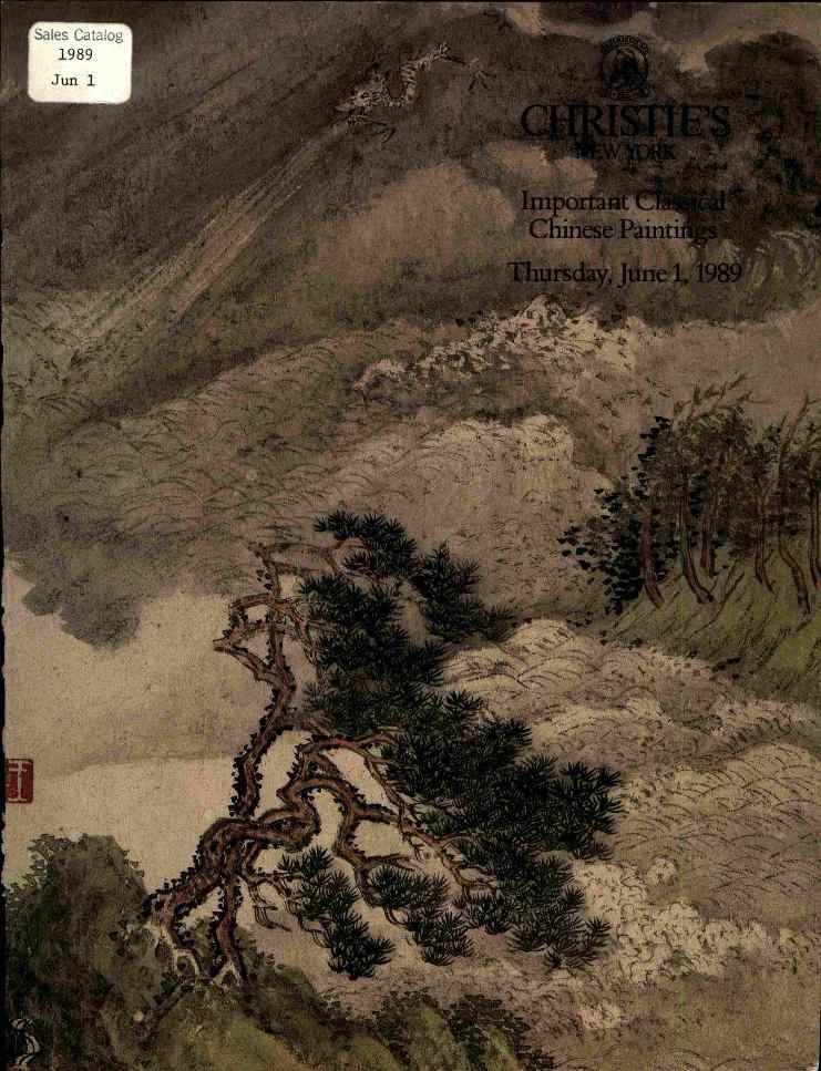 Christies June 1989 Important Classical Chinese Paintings (Digital Only)