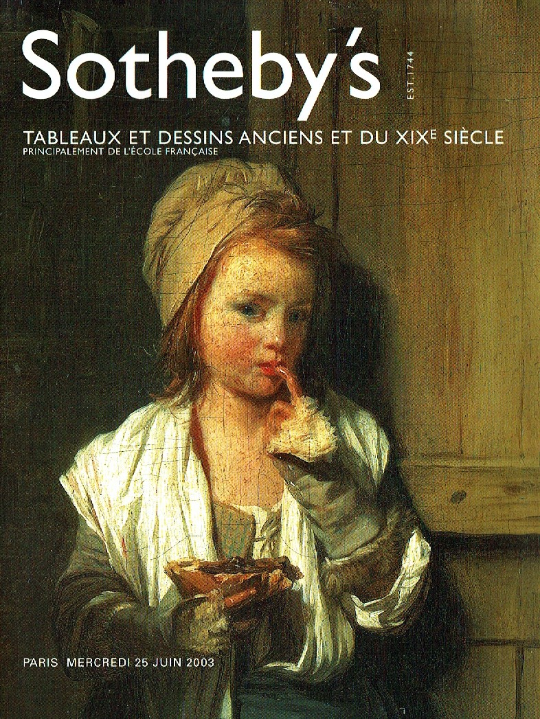 Sothebys June 2003 Old Master & 19th Century Paintiings (Digital Only)