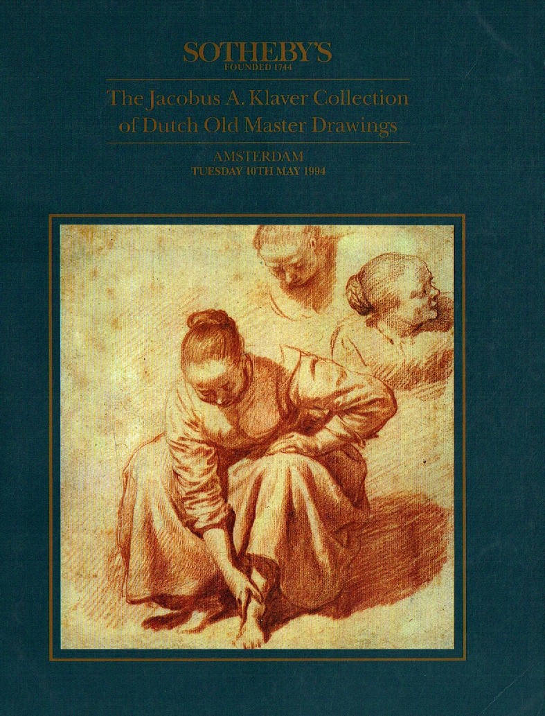 Sothebys May 1994 The Jacobs A. Klaver Collection of Dutch Old Ma (Digital Only