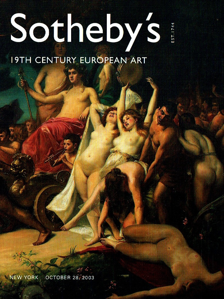 Sothebys October 2003 19th Century European Art (Digital Only)