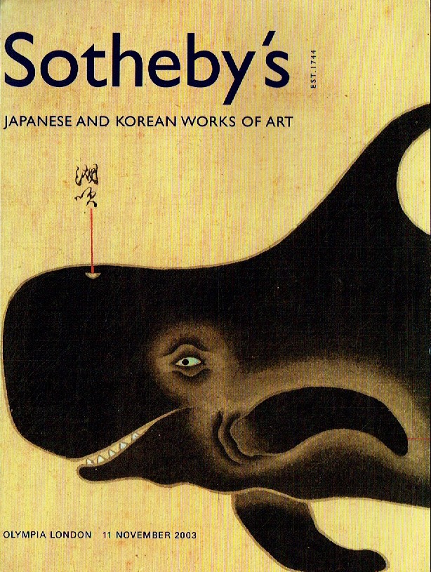 Sothebys November 2003 Japanese & Korean Works of Art (Digital Only)